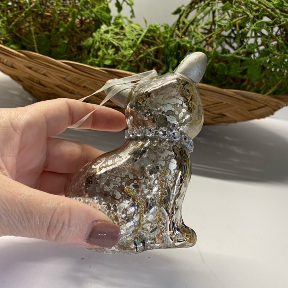 Hand Blown Glass Dog Ornament - Picture 3 of 7